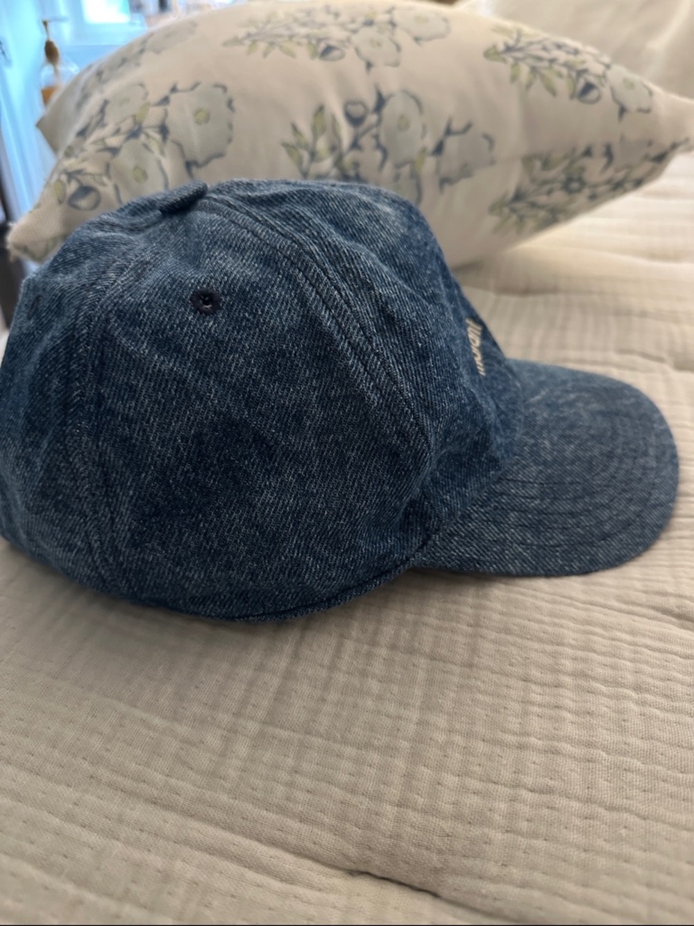 Isabel Marant Denim Blue Logo Baseball Cap - Picture 5 of 5